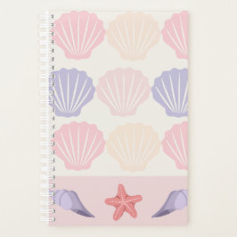 Pastel Seashell and Starfish Pattern