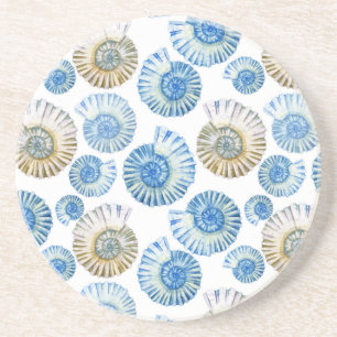 Pastel Seashell Mönster 2 Underlägg