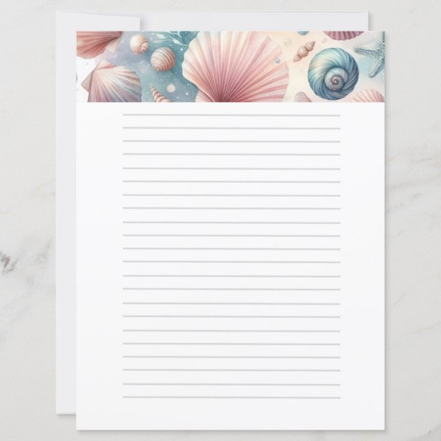 Pastel Seashels Nautical (Framsida)