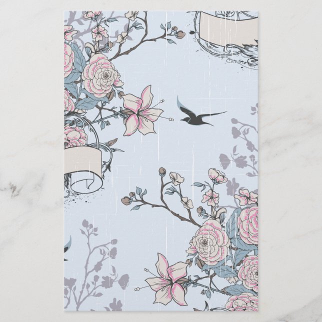 pastel shabby chic brevpapper (Framsida)