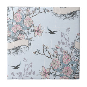 pastel shabby chic kakelplatta