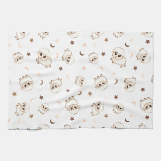 Pastel Sheep Mönster Kökshandduk