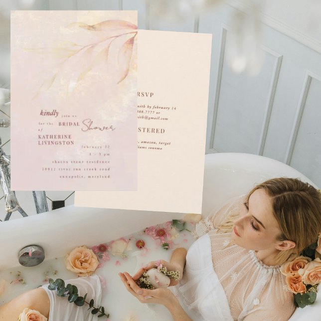 Pastel Sherbet Inbjudningskort för möhippan (Skapare uppladdad)