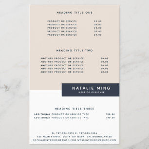 Pastel Simple Modern Geometric Flygblad