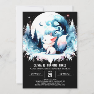 Pastel Simple Varg Birthday Inbjudningar