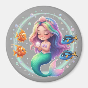 Pastel Sjöjungfru Magnet Magnet