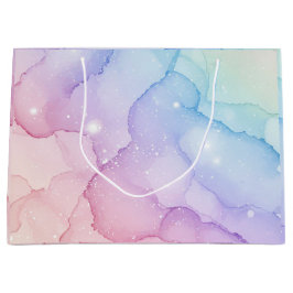 Pastel Sjöjungfru Stardust Watercolor Abstrakt