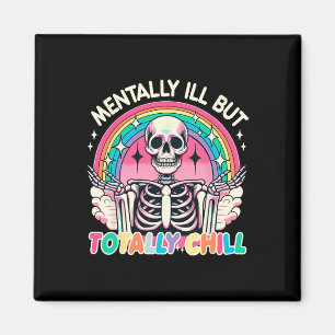 Pastel Skeleton Hal Magnet