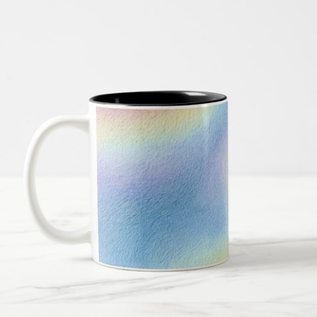 Pastel Sky Drift Två-Tonad Mugg (Vänster)