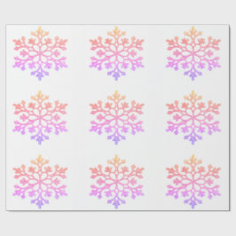 Pastel Snöflingor Wrapping Papper Presentpapper