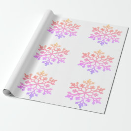 Pastel Snöflingor Wrapping Papper Presentpapper