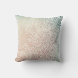 Pastel Snöre Blommigt Pillow Kudde