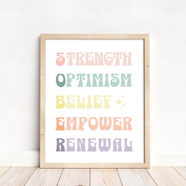 Pastel Sober Support Poster (Skapare uppladdad)