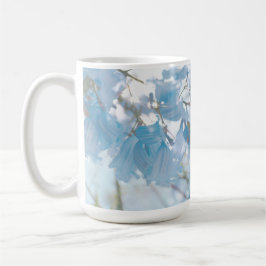 Pastel Soft Blue Jacaranda Träd Flowers Blommar Kaffemugg