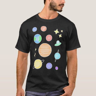 Pastel Solar System T Shirt