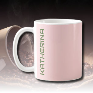 Pastel Solid Färg Personlig Kaffemugg
