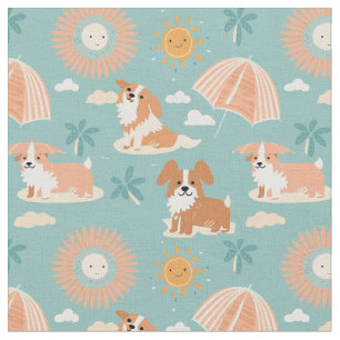 Pastel Sommardagar i Beach med Doggos Tyg