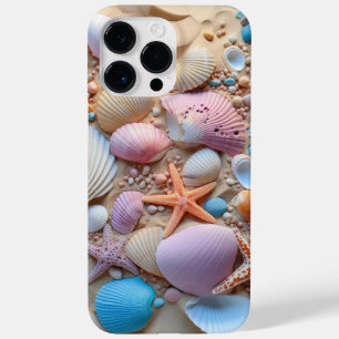 PASTEL SOMMER SEASHELLS PÅ BEACH