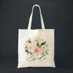Pastel  Söt Rosa Blommigt Botaniskt Bride Tygkasse<br><div class="desc">Elegant rosa/persika vår botaniska bridpåse med en bukett av mjuk pastellfärgad ro, ponnyer och vattenhästar i skuggor av rosa, persika och kräm med lush blommigt botaniska gröntar och eucalyptus löv. Ett modernt designval som är perfekt för vår och sommartid för rosa under temat bröllop. Hitta fler matchande utformningar och variationer...</div>