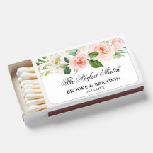 Pastel Söt Rosa Blommigt Botaniskt Bröllop