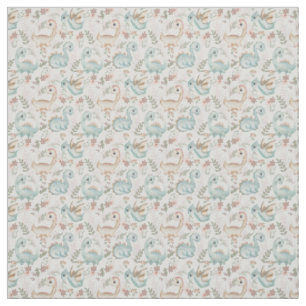 Pastel Söta dinosaurs Tyg