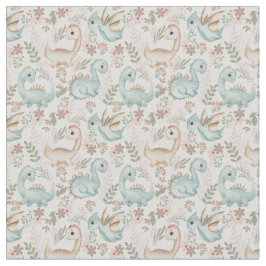 Pastel Söta dinosaurs Tyg