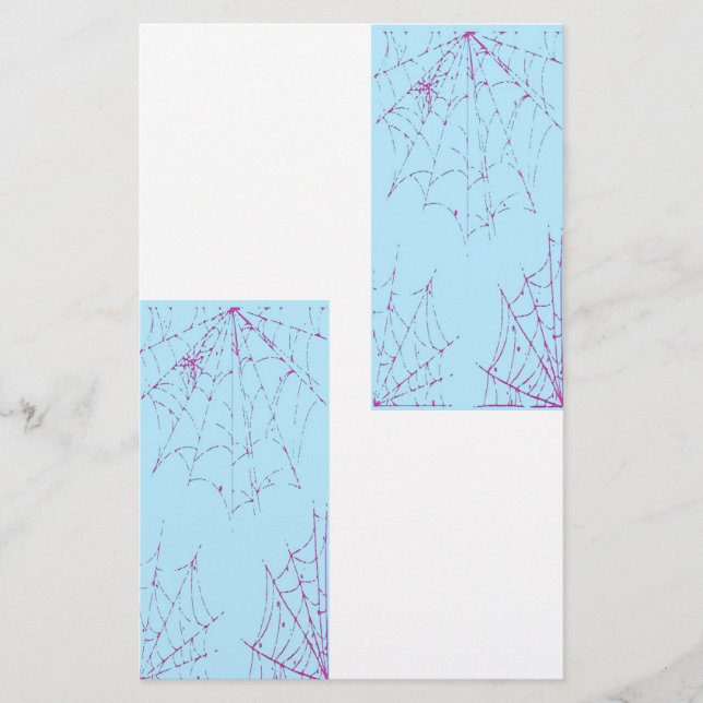 Pastel-Spindelnät Brevpapper (Framsida)