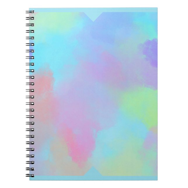 Pastel Splatter Pattern Notebook Anteckningsbok (Framsidan)