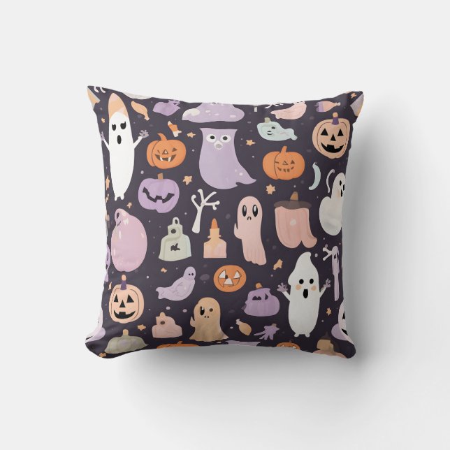 Pastel Spooky Season Kudde (Framsida)