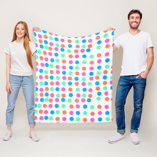 Pastel Spots från vår Fleecefilt (På plats)