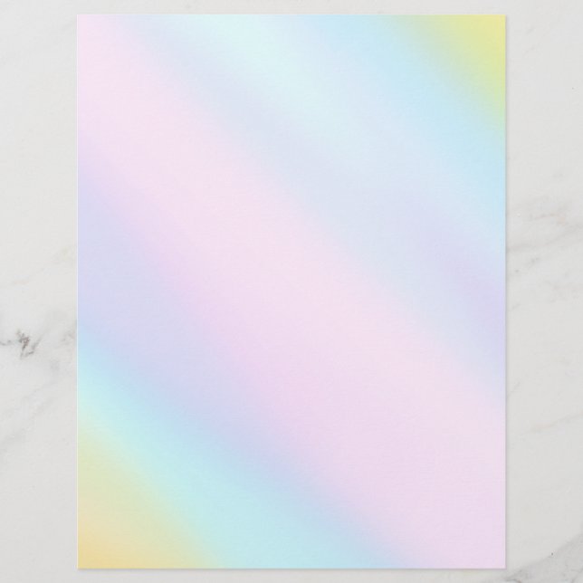 Pastel Springtime Blek Light Watercolor Tvättar Brevhuvud (Framsida)