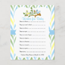 Pastel Squirrel Pojke Shower - Önskemål