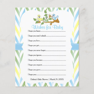 Pastel Squirrel Pojke Shower - Önskemål