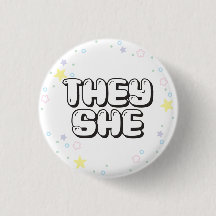 Pastel Star Confetti De/Hon Pronouns