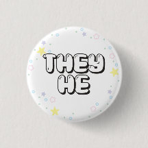 Pastel Star Confetti De/Pronouns