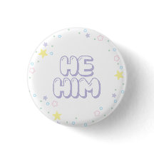 Pastel Star Confetti Han Pronouns