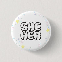 Pastel Star Confetti Hon/hennes pronouns