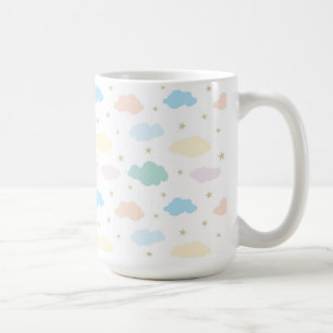 Pastel Stars & Clouds Kaffemugg