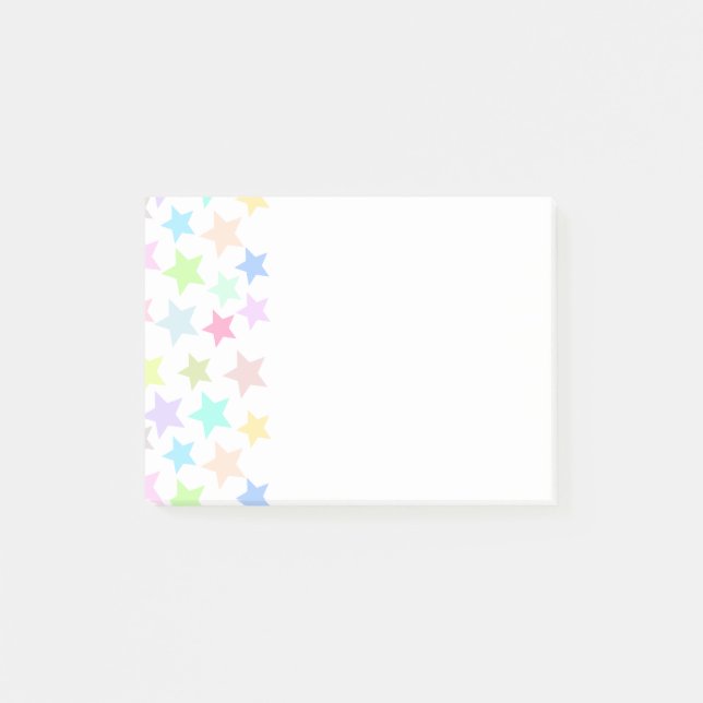 Pastel Stars Post-it Block (Framsida)