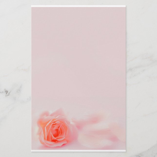 pastel stationery Rose Brevpapper (Framsida)
