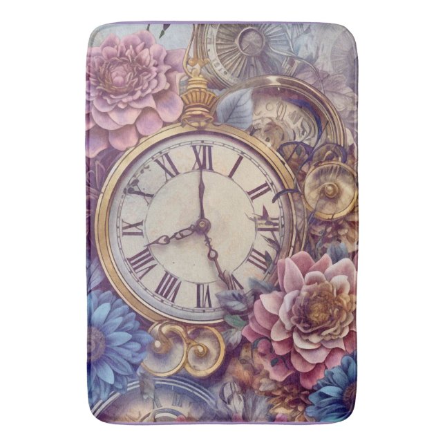 Pastel Steampunk Bath Mat Badrumsmatta (Framsidan (Vertikal))