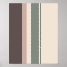 Pastel Stripes Minimalist Home Decor