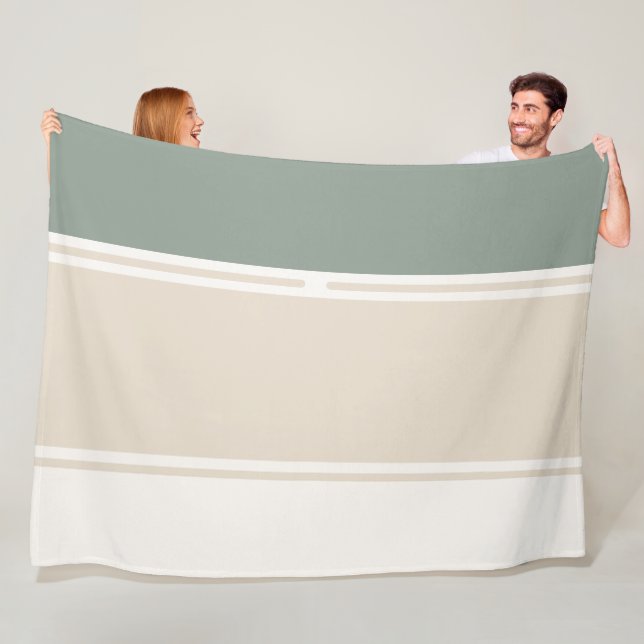 Pastel Stripes Variation 2 – Simple and Sleek Fleecefilt (På plats)