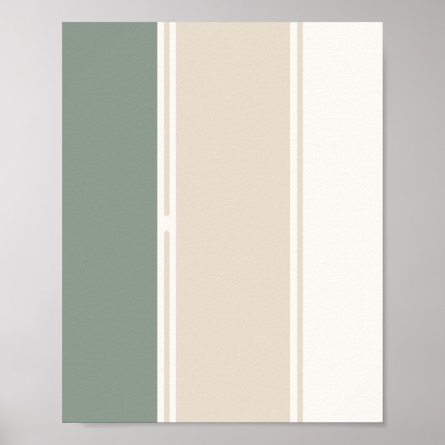 Pastel Stripes Variation 2 – Simple and Sleek Poster (Framsidan)