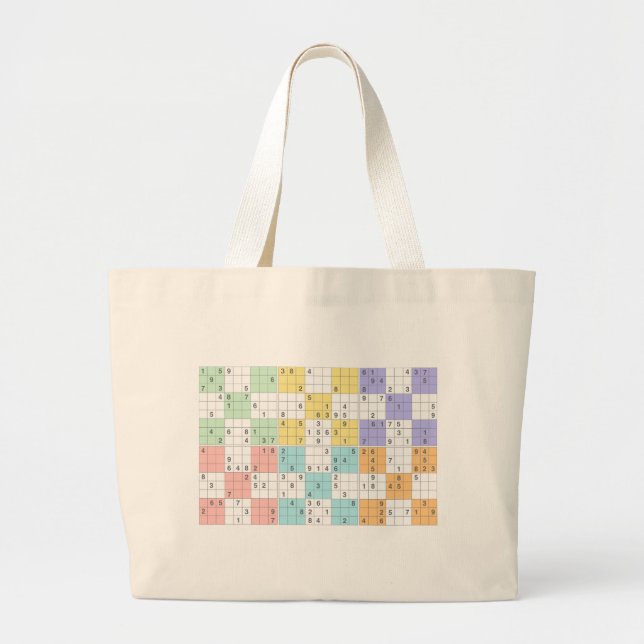 pastel sudoku jumbo tygkasse (Framsidan)