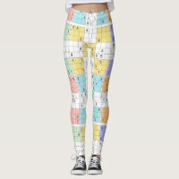 pastel sudoku leggings