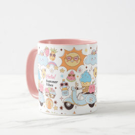 Pastel Summer Vibes Mugg