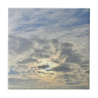 Pastel Sunrise Kakelplatta