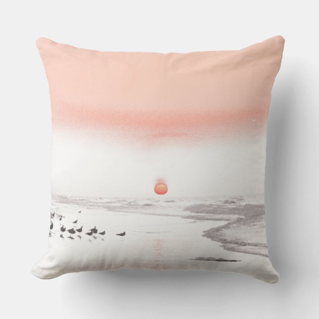 Pastel Sunrise with Gulls Kudde (Framsida)