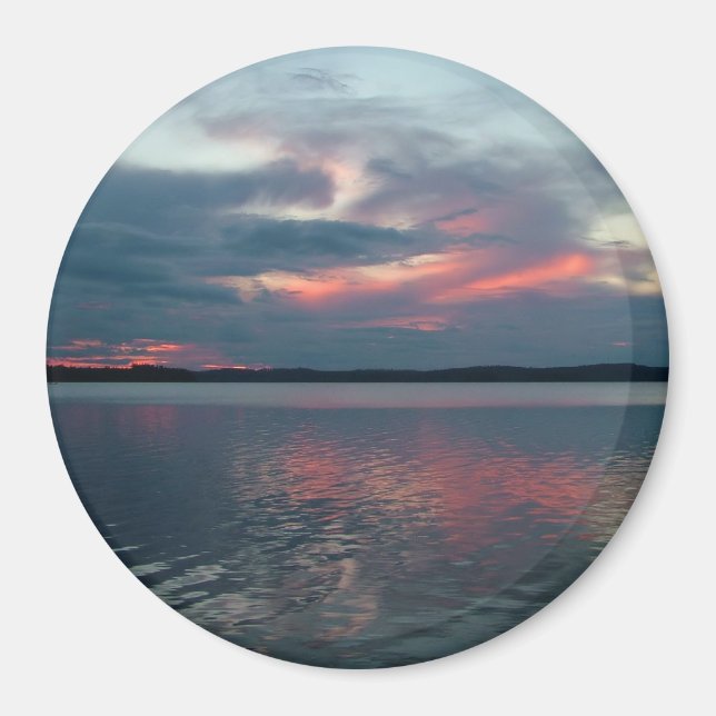 Pastel Sunset anpassningsbar magnet (Framsidan)